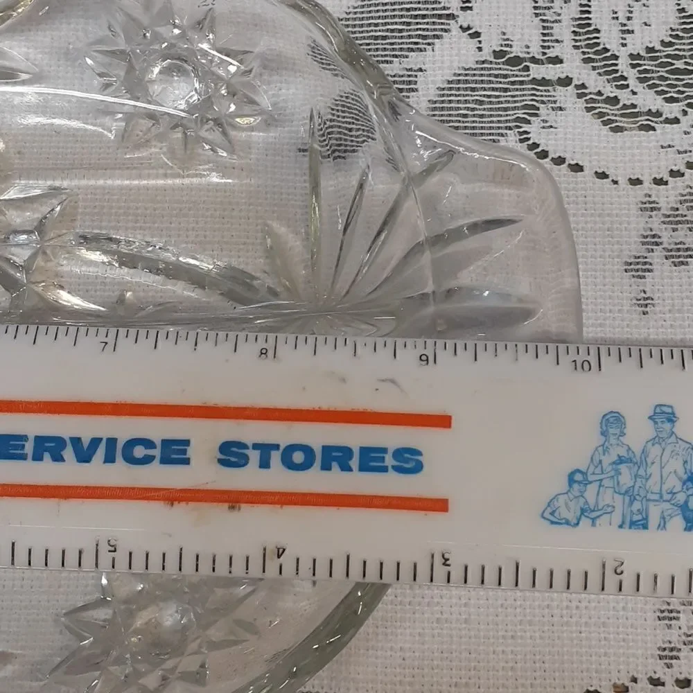 Split Divided Relish Dish, Anchor Hocking Star/David or Early‎ American Prescott